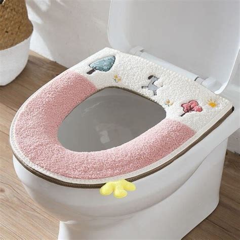 Abattant Wc G Housse De Si Ge De Toilette Universel En Peluche Dessin