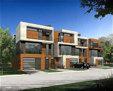 7 AF modern four plex ideas | family house plans, townhouse designs, house