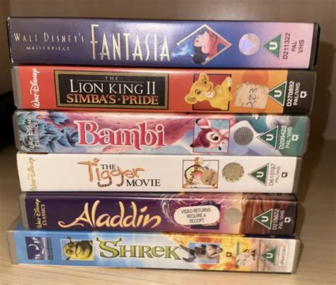 Disney Vhs Tapes Bundle X6 £7 99 Picclick Uk