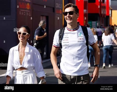 george russell girlfriend  res stock photography  images alamy