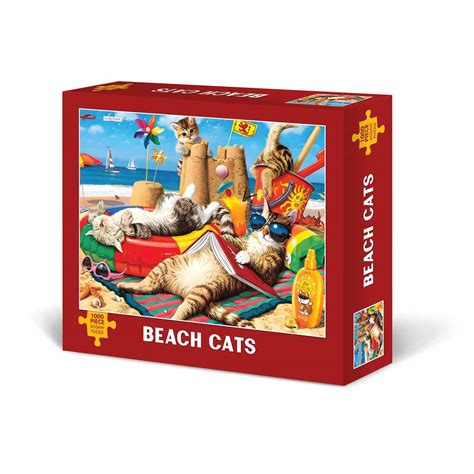 Beach Cats 1000 Pieces Willow Creek Press Puzzle Warehouse