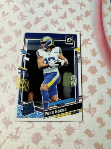 Puka Nacua 2023 Panini Donruss OPTIC RATED ROOKIE Base RC 238 LA RAMS