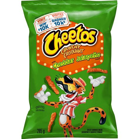 Buy Cheetos Crunchy Cheddar Jalapeño Cheese Flavored Snacks 285g 10oz