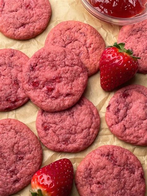 Vegan Strawberry Cookies Serene Trail