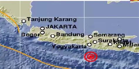 Gempa Magnitudo 5 0 Guncang Gunungkidul Tidak Berpotensi Tsunami