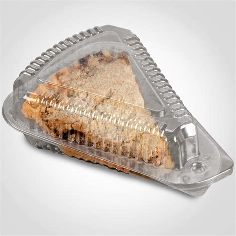 Pie Slice Container Disposable Plastic Shallow 300 Pack