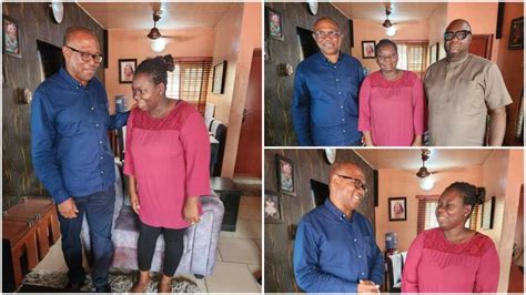 Photos Emerge As Peter Obi Visits Woman Stabbed In Lagos During 2023