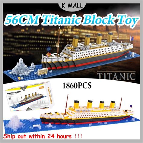 Jual 1860pcs Kapal Titanic Mainan Block Mini Blok Bangunan Anak Diy