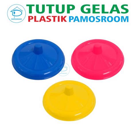 Jual Pamosroom Tutup Gelas Plastik Penutup Teh Kopi Gelas Minum Plastik