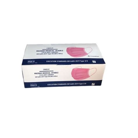 Lot de 2000 masque type 2r Rose 40 boite de 50 pcs Cdiscount Santé