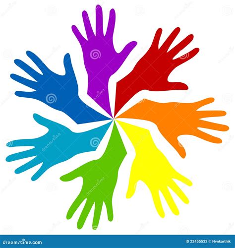 Rainbow Hands Stock Vector Illustration Of Homosexual 22455532