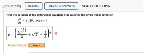 Solved Find The Solution Of The Differential Equation That Chegg