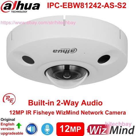 Dahua Mp K Panoramic Fisheye Way Audio Poe Ivs Ip Camera Ipc