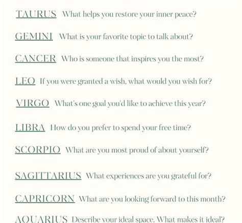 Psychic Medium Rebekah Lee Ives Journal Prompts For Each Zodiac Sign