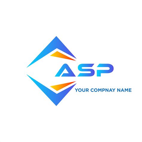 Asp Abstract Technology Logo Design On White Background Asp Creative