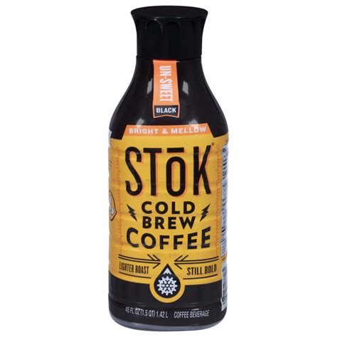 Save On Stok Bright And Mellow Lighter Roast Cold Brew Un Sweet Coffee