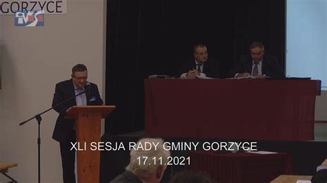 XLI SESJA RADY GMINY GORZYCE 17 11 2021 RETRANSMISJA iTV Wisła