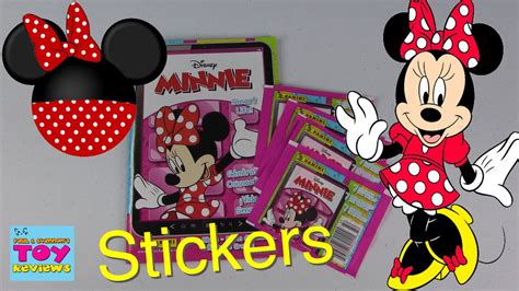 Minnie Mouse Panini Sticker Album Pack Opening Disney Pstoyreviews