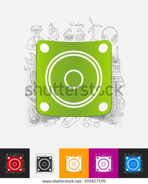 Hand Drawn Simple Elements Dynamic Paper Stock Vector Royalty Free