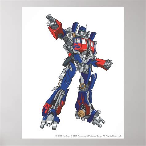 Optimus Prime Line Art 1 Poster Zazzle