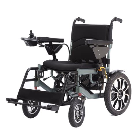 Lead Acid Battery Steel Wheelchair Folding Electric Wheelchair With