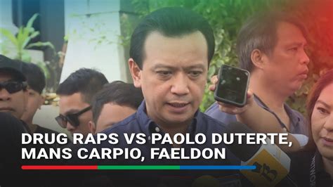 Trillanes Nagsampa Ng Drug Complaint Vs Paolo Duterte Mans Carpio