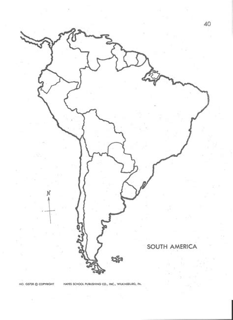 Blank Map Of Central And South America Printable And Travel Intended