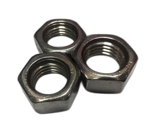 Hexagonal Broaching Stainless Steel Hex Nut Thickness 10mm Size 2