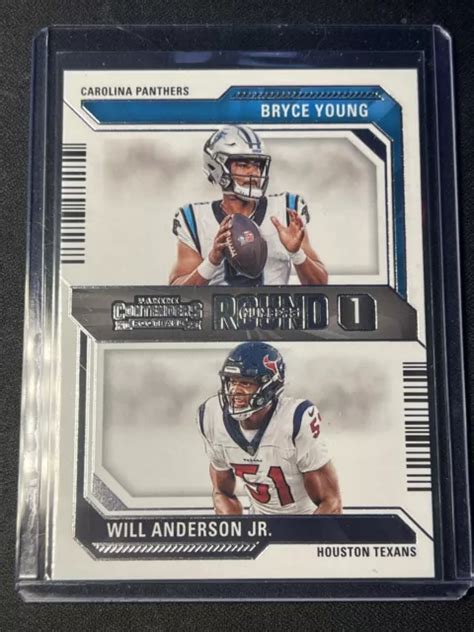 2023 PANINI CONTENDERS numéros ronds 2 Bryce Young Will Anderson Jr RC