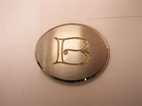 B Monogram Initial Letter Vintage SWANK TINY SMALL Tie Bar Clip Bob Ben