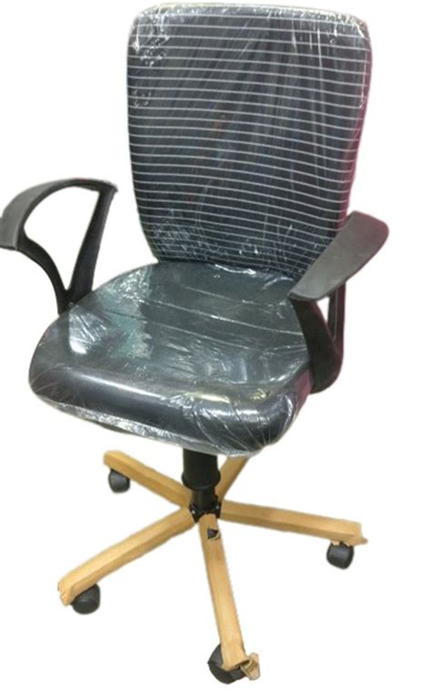 Rexine Mid Back Black Revolving Office Chairs At Rs 2500 In Mumbai ID