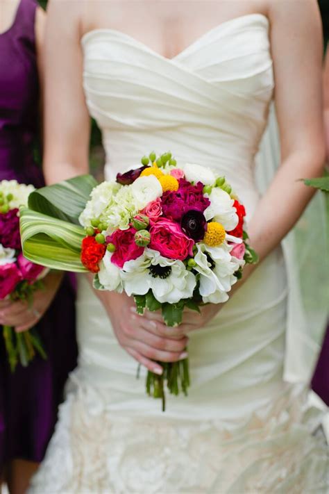 White Anemone Bridal Bouquet