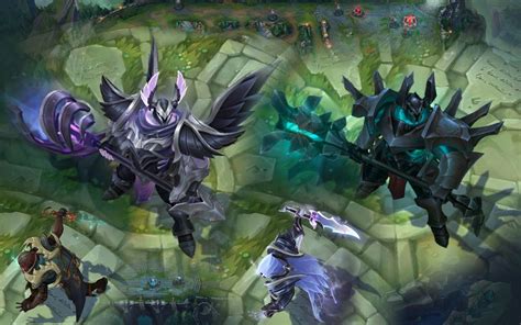 灰烬骑士 莫德凯撒 炫彩对比 英雄联盟 Ashen Graveknight Mordekaiser Chroma Comparison