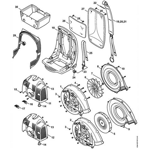 Stihl BR 450 C EF Backpack Blower BR 450 C EF Parts Diagram H FAN