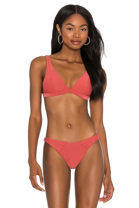 LSPACE Nina Bikini Top In Brick REVOLVE