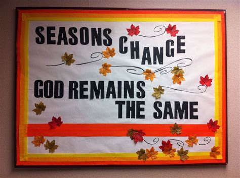 Seasons Change, God Remains the Same