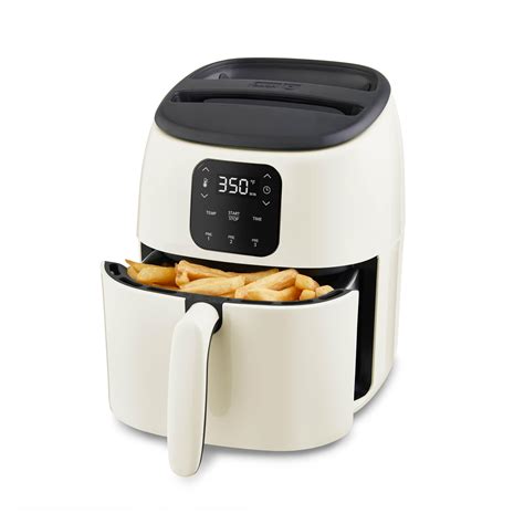 Dash Tasti Crisp™ Ceramic Air Fryer Oven 26 Qt Cream Compact Air Fryer For Healthier Food