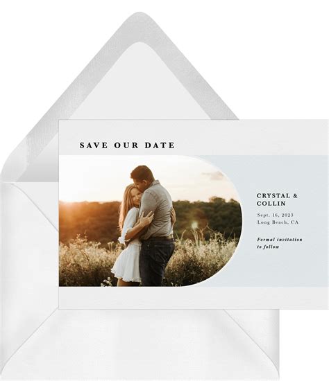 Colored Arch Save The Dates In Blue Greenvelope