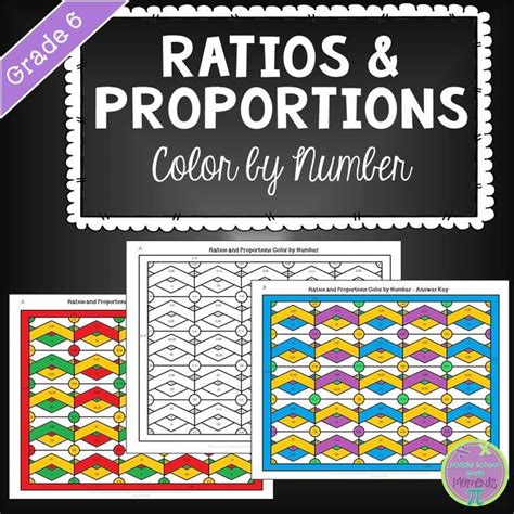 Ratios Proportions Equivalent Ratios Unit Rates Color By Number 6th