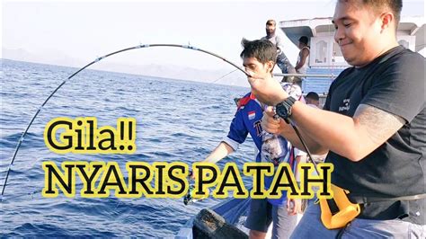 Mancing KERTANG Kerapu Besar Sampai Joran U YouTube