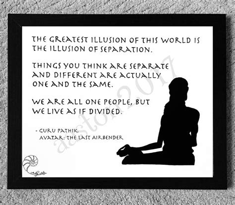 Avatar: the Last Airbender Guru Pathik Hand Drawn Quote - Etsy