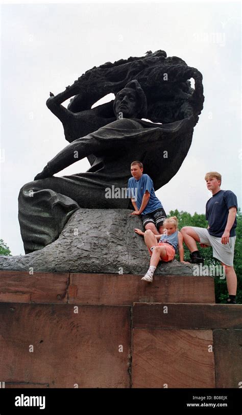 Frederic Chopin Monument In The Lazienki Park In Warsaw Poland Stock