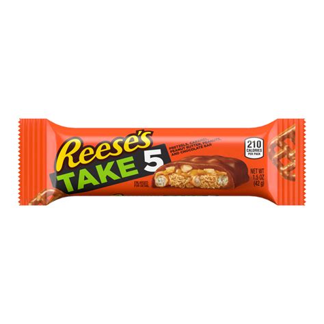 Reeses Take5 Chocolate Peanut Butter Candy Bar 1 5 Oz