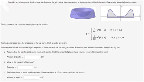 Answered Consider An Axisymmetric Feeding Bowl As Shown On The Left