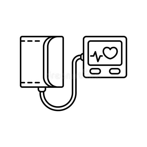 Blood Pressure Cuff Outline Stock Illustrations 91 Blood Pressure