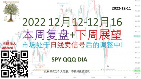 美股bigtreesignal交易信号 市场处于日线卖信号后的调整中，周末复盘 下周计划 Spy Qqq Dia Youtube