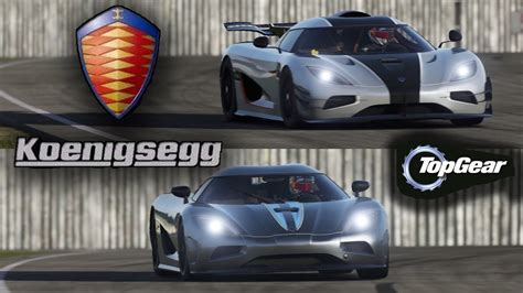 Forza 7 Koenigsegg One 1 Vs Agera R On Top Gear Track Battle YouTube