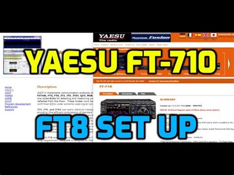 YAESU FT 710 My FT8 Set Up YouTube