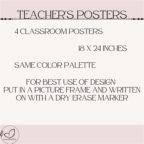 Teachers' Classroom Poster Prints - Etsy