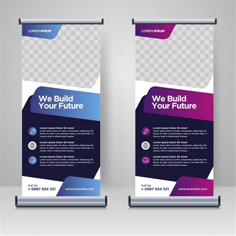 Corporate Rollup Or X Banner Design Template 13106989 Vector Art At